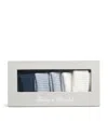 Tartine Et Chocolat Set Of 3 Cotton-blend Knitted Socks In Blue