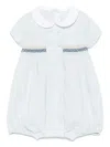 Tartine Et Chocolat Shirred-panel Romper In Blue
