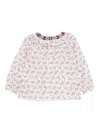 Tartine Et Chocolat Floral Embroidered Top In White