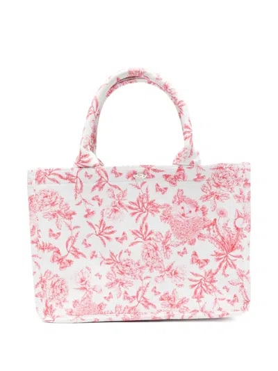 Tartine Et Chocolat Kids' Small Floral-print Tote Bag In Multi