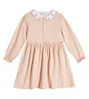 Tartine Et Chocolat Smocked Checked Dress In Pink