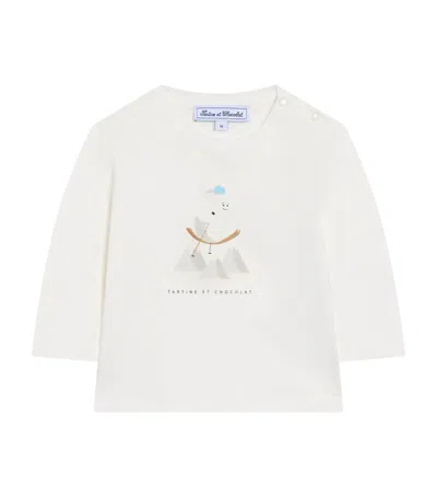 Tartine Et Chocolat Kids' Snowman Print Sweatshirt In Multi
