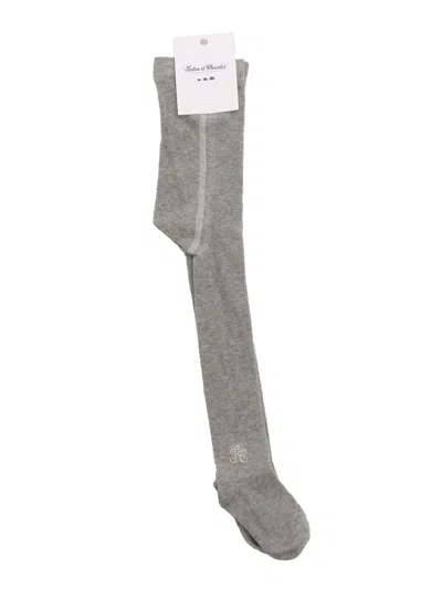 Tartine Et Chocolat Kids' Socks In Grey