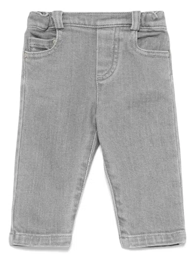 Tartine Et Chocolat Babies' Straight Jeans In Grey