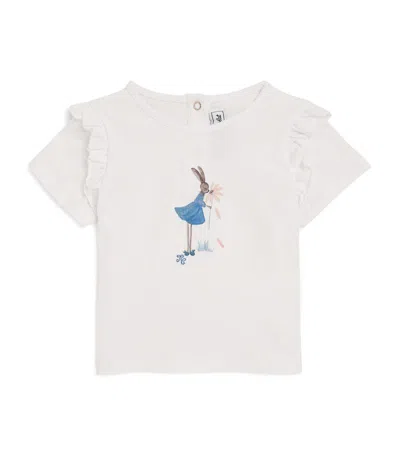 Tartine Et Chocolat Stretch-cotton Bunny T-shirt (3 Months-4 Years) In White