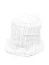 Tartine Et Chocolat Stripe-pattern Sun Hat In White