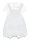 Tartine Et Chocolat Striped Dungarees Set In Blue