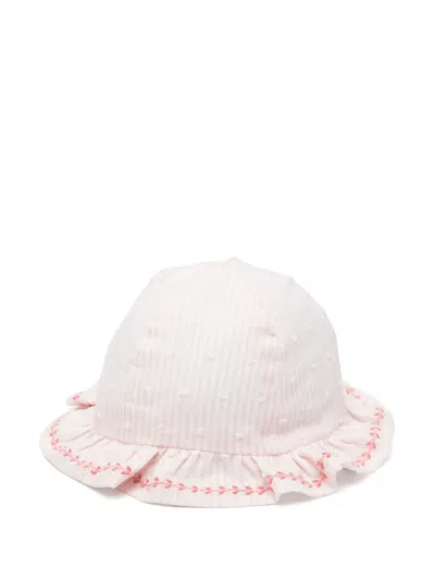 Tartine Et Chocolat Babies' Striped Hat In Pink