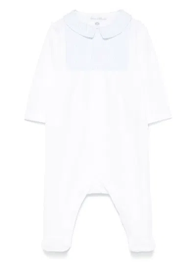Tartine Et Chocolat Babies' Striped Pajama In White