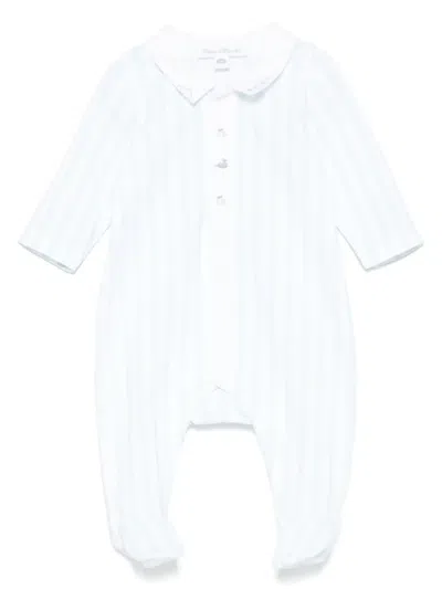 Tartine Et Chocolat Babies' Striped Pajamas In Blue