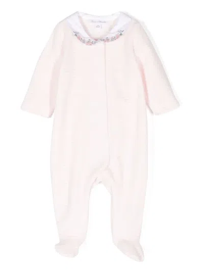 Tartine Et Chocolat Babies' Striped Pajamas In Pink