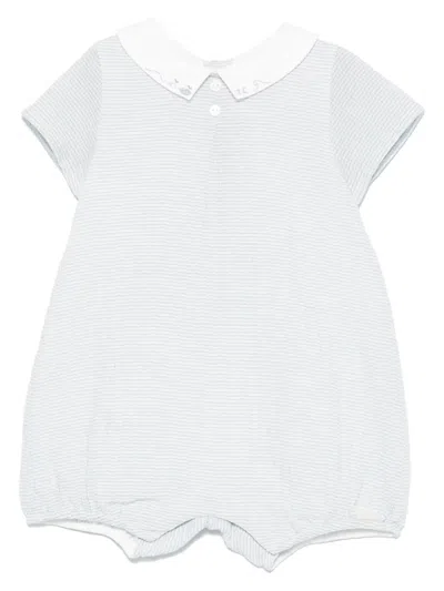 Tartine Et Chocolat Babies' Striped Romper In Blue