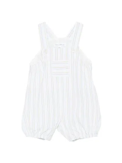 Tartine Et Chocolat Babies' Striped Romper In White