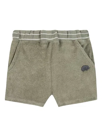 Tartine Et Chocolat Babies' Striped Trim Shorts In Green