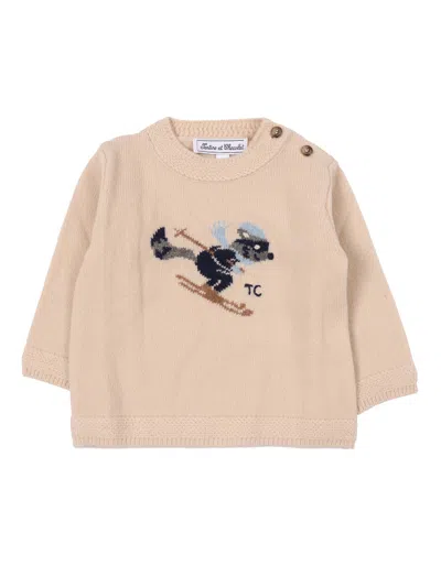 Tartine Et Chocolat Kids' Sweater In Neutral