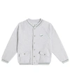 Tartine Et Chocolat Cardigan Teddy Aus Baumwoll-fleece In Grau