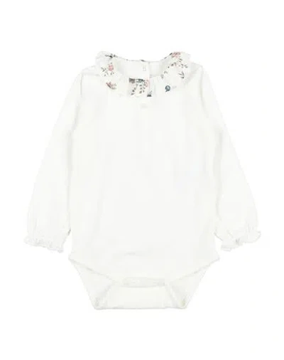 Tartine Et Chocolat Babies'  Toddler Girl Bodysuit White Size 3 Cotton, Elastane