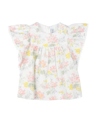 Tartine Et Chocolat Babies'  Toddler Girl Top White Size 6 Linen, Cotton In Multi