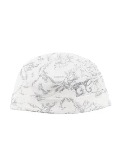 Tartine Et Chocolat Babies' Toile De Jouy Beanie In Grey