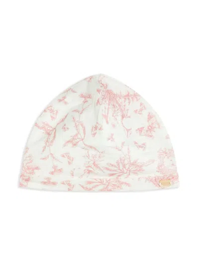 Tartine Et Chocolat Kids' Toile De Jouy Print Beanie In White