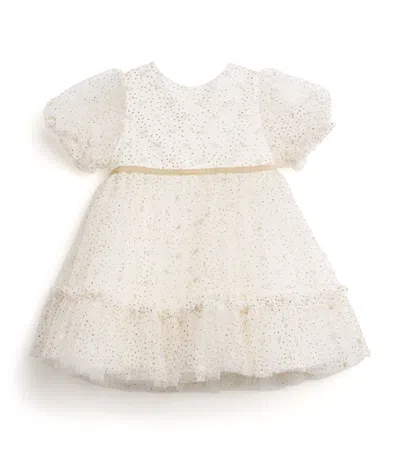 Tartine Et Chocolat Kids' Tulle Embellished Dress In White