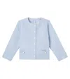 Tartine Et Chocolat Tweed Jacket In Blue
