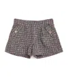 Tartine Et Chocolat Tweed Shorts In Gray