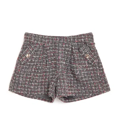 Tartine Et Chocolat Kids' Tweed Shorts In Gray