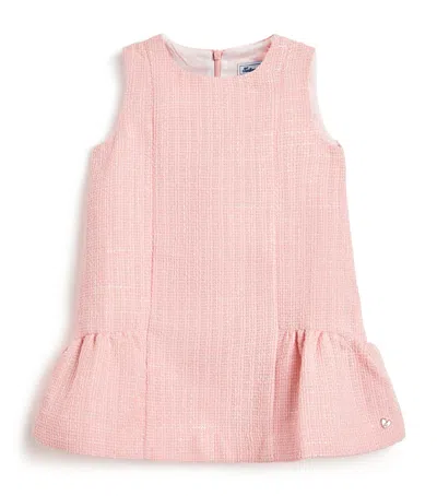 Tartine Et Chocolat Kids' Tweed Sleeveless Dress In Pink