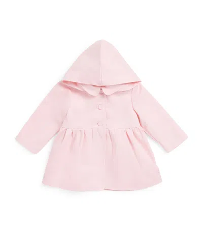 Tartine Et Chocolat Kids' Twill Hooded Trench Coat In Pink