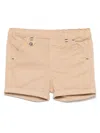 Tartine Et Chocolat Twill Shorts In Brown