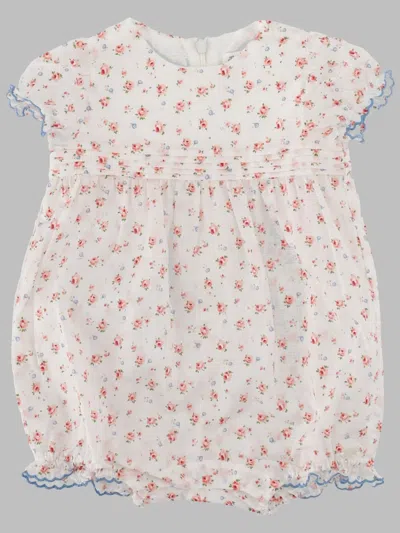 Tartine Et Chocolat Unisex Baby Short Romper With Snap Button Closure In White