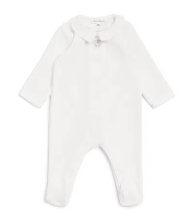 Tartine Et Chocolat Kids'  Velour All-in-one In White