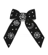 Tartine Et Chocolat Velvet Embellished Hair Bow In Black