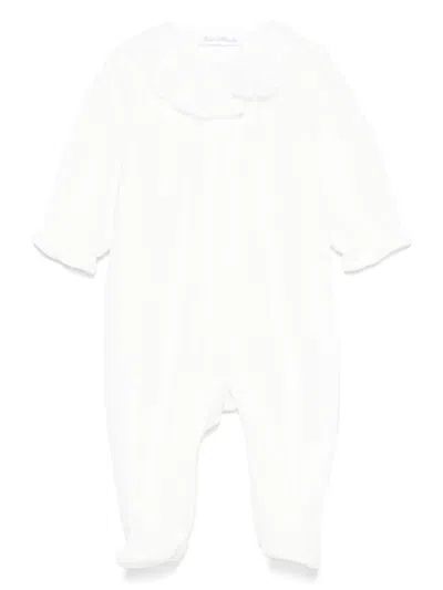 Tartine Et Chocolat Babies' Velvet Pajamas In White