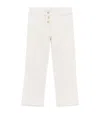 Tartine Et Chocolat Velvet Straight Trousers In White