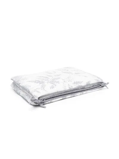 Tartine Et Chocolat Water-repellent Feuillage Bed Bumper In White