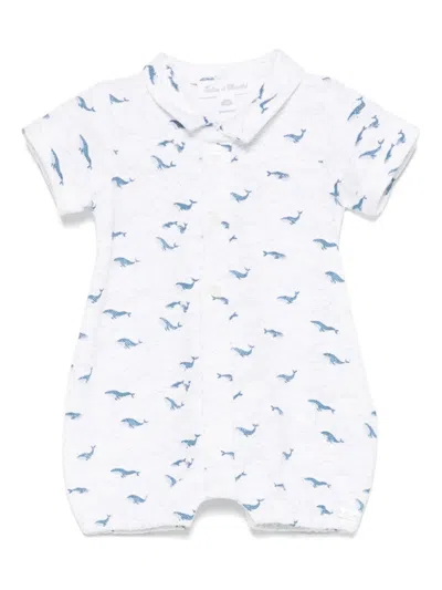 Tartine Et Chocolat Babies' Whale-print Body In White