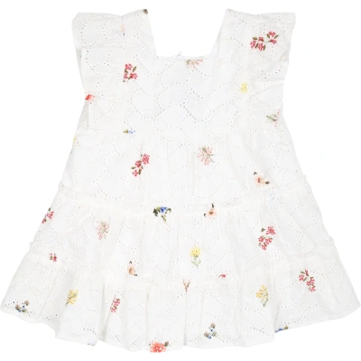 Tartine Et Chocolat Kids' White Casual Dress For Baby Girl