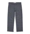 Tartine Et Chocolat Wool-blend Check Trousers In Gray