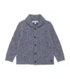 Tartine Et Chocolat Wool Cable-knit Cardigan In Gray