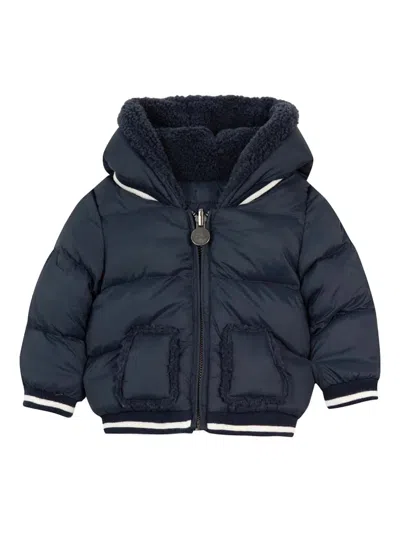 Tartine Et Chocolat Kids' Zip-up Puffer Jacket In Blue