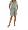 Tarun Fab & Tex Amelia Mini Dress In Bahama Blue In Blue