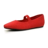 Taryn By Taryn Rose Claft Womens Square Mary Jane Shoes In Red
