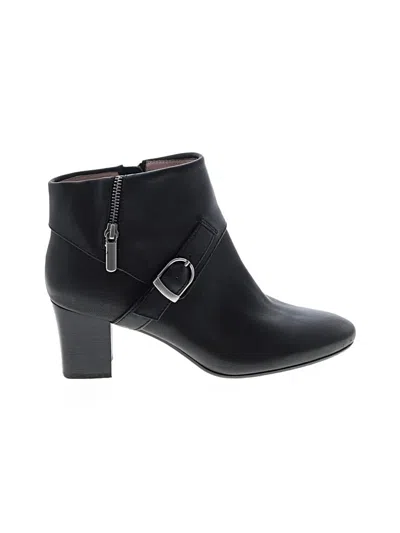 Pre-owned Taryn Rose Ankle Boots In Black