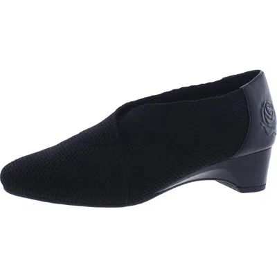 Taryn Rose Bayrose Womens Leather Knit Pumps In Black