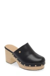 Taryn Rose Block Heel Platform Clog In Black