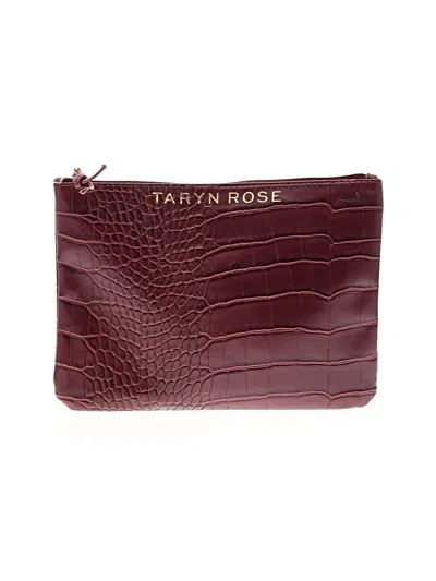 Pre-owned Taryn Rose Clutch In Burgundy