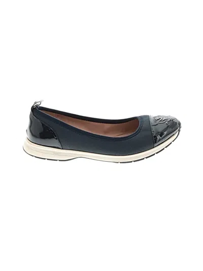 Pre-owned Taryn Rose Flats In Blue