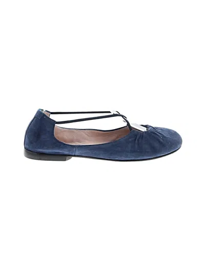 Pre-owned Taryn Rose Flats In Blue